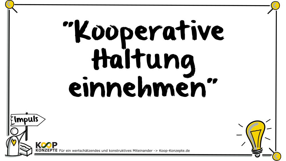 Koop-Bogartikelbild-Kooperative-Haltung-einnehmen